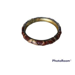 Pink and Purple Cloisonné Bracelet